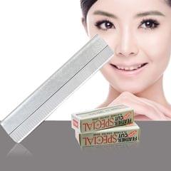 10 PCS Professional Hairdressing Tools Scraper Blade Eyebrow Trimmer Shaving Scratching Hair Feather Blade (Silver)