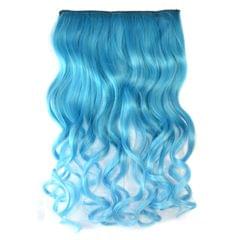 One-piece Seamless Hair Extension Piece Color Gradient Large Wave Long Curling Clip Type Hairpiece