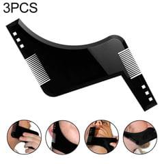 3 PCS Double-sided Beard Comb Molding Template Tool Beard Shaping Styling Tool With Inbuilt Comb