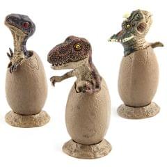 3 PCS / Set Dinosaur Model Mini Semi-hatching Dinosaur Egg Belt Base Set Model Toy