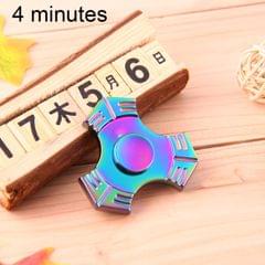 T7 Fidget Spinner Toy Stress Reducer Anti-Anxiety Toy for Children and Adults, 4 Minutes Rotation Time, Steel Beads Bearing + Zinc Alloy Material, Colorful Three Leaves