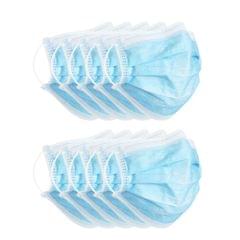 10x 3 Ply Disposable Protective Face Mouth Mask Anti Dust Droplets Spreading