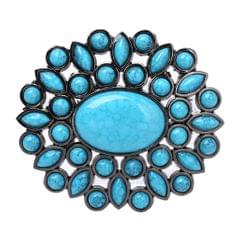Turquoise Beads Stone Bohemian Belt Buckle Werstern Indian Cowboy Cowgirl
