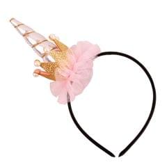 Unicorn Horn Headband Girl Crown Hairband Costume Fancy Dress Party Pink