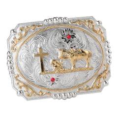 Rodeo Engraved Western Cowboy Knight Belt Buckle Men's Belt Accessories