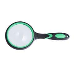 Portable Handheld 10X Magnifying Glass Loupe Reading Glass Rubber Magnifier