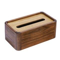 Black Walnut Solid Wood Tissue Box Napkin Box Storage Organizer Home Decor