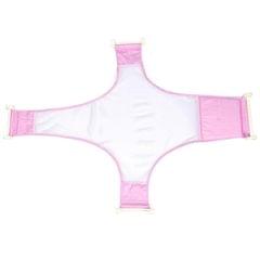 Newborn Infant Baby Bath Adjustable Antiskid Net Bathtub Sling Mesh Net, Size:Standard (Pink)
