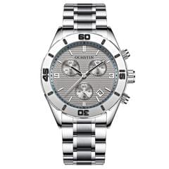 OCHSTIN 6113 Men Solid Essence Steel Band Watch Calendar Multi Function Business Watch
