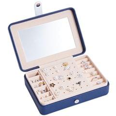 MSY789-12 Portable PU Simple Earrings Rings Multi-Function Jewelry Storage Box