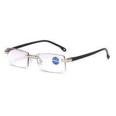 Rimless Anti Blue-ray Blue Film Lenses Presbyopic Glasses