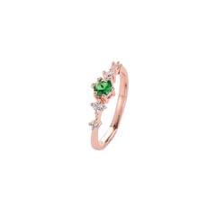 Fashion Women Vintage with Diamond Metal Ring