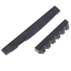 2 Pieces POM Plastic Slotted Guitar Saddle Nut for Acoustic Guitar Parts