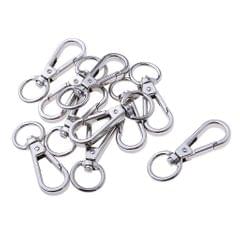 10pcs Swivel Clasps Lanyard Snap Hook Lobster Claw Clasp and Keychain Rings