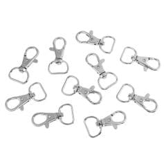 10Pcs Swivel Clasps Lanyard Snap Hook Lobster Claw Clasp Jewelry Findings