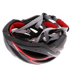 Ultralight Integrally-molded Cycling Bicycle Helmet with Visor Black Red