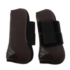 1 Pair Horse Leg Boots Front Leg Tendon Protection Equestrian Support brown