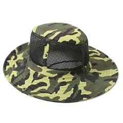 Summer Sun Hat Camouflage Fishing Hat UV Protect Boonie Cap for Men