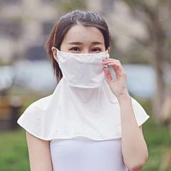 Summer Outdoor Ice Silk Sunshade Face Mask Sun-proof Shawl