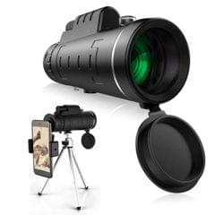 40X60 Outdoor Waterproof Anti-fog High-power Prism Monocular Binoculars with Mobile Phone Holder
