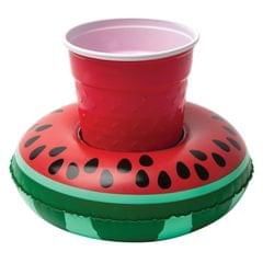 Inflatable Watermelon Shaped Floating Drink Holder, Inflated Size: About 19 x 19cm