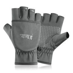 Fingerless Gloves with Flip Covers Winter Warm Flip Gloves