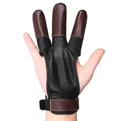 Archery Glove Shooting Glove Three Finger Protector Guard