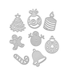 Christmas Dies for Paper Crafting & Card Making Embossing (Grey)