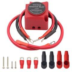 12V 140 Amp Dual Battery Smart Isolator & ATV UTV Wiring Kit (Red)