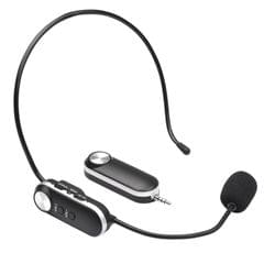 UHF Headset Wireless Microphone Professional Wireless Mic (Black)