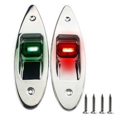 2Pcs 12V Marine Boat LED Side Bow Lights Red and Green LED (Red Green)