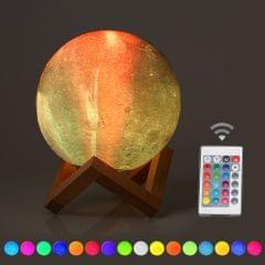 13cm/5.12in 3D Printing Star Moon Lamp USB Led Moon Shaped