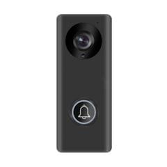 1080P Wireless Intelligent Video Doorbell Mobile Remote Monitoring HD Security Intercom Doorbell (Black)