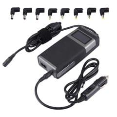 Laptop Notebook Power LCD Display 90W Universal Charger with Car Charger & AC Power Adapter & 8 Power Adapters & 1 USB Port for Samsung, Sony, Acer, IBM, HP, Lenovo