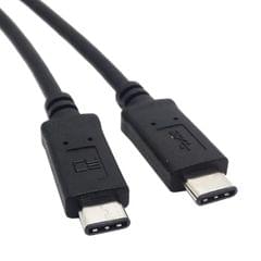 1m USB 3.1 Type C Male Connector to Male Extension Data Cable, For Tablet & Mobile Phone & Hard Disk Drive (Black)