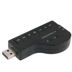Piano Style USB 2.0 HiFi Magic Voice 8.1 Channel Audio Sound Card Adapter Converter