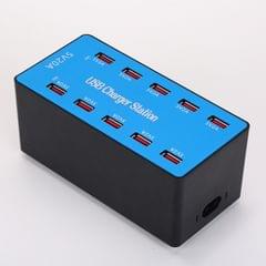 A5B 100W 10 Ports USB Smart Charging Station with Indicator Light AC100-240V