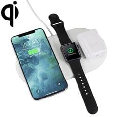 3 in 1 QI Wireless Charger for iPhone & AirPods & Apple Watch (White)