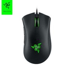 Razer DeathAdder Essential Wired Gaming Mouse 6400DPI Optical Sensor/5 Independently Programmable Buttons/Rubber Side Grips Ergonomic Game USB Computer Mice for Windows PC Gamers,Black