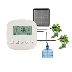 Automatic Watering System Smart Watering Device Dual Pump System WiFi/ Voice/ Manual Control Programmable Watering Time Built-in Battery Solar Panel/ USB Charging Compatible with Alexa Google Home for Home Office Hotel Indoor Potted Plants