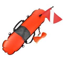 Inflatable Safety Float Scuba Diving Surface Marker Signal Float with Dive Flag 78LBS Maximum Buoyancy Bearing Weight for Scuba Diving Spearfishing Snorkeling Swimming,Orange