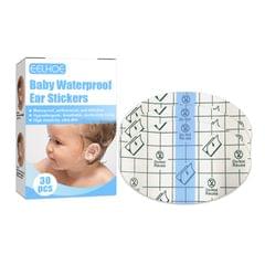 EELHOE 30PCS Baby Waterproof Ear Patches Baby Shower Disposable Ear Protections Cover for Swimming Water Sports