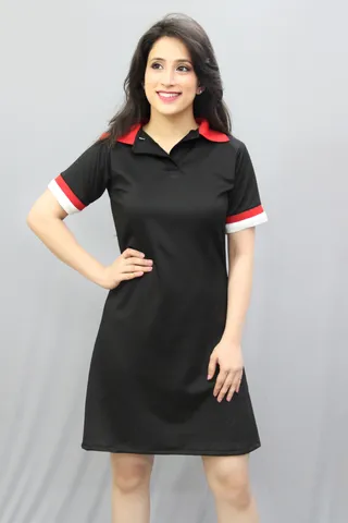 Solid Black T Shirt Dress
