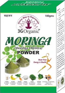 3G Organic Moringa Powder (3 X 100gm)