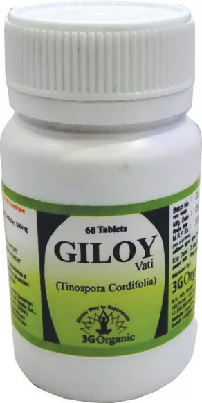 3G Organic Giloy Vati Tablets (3 X 100gm Tablets)