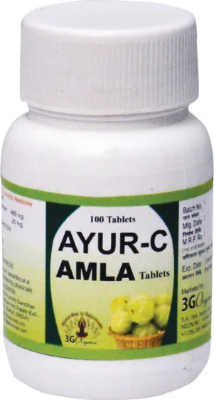 3G Organic Ayur-C-Amla Tablets (2 X 100 Tablets)