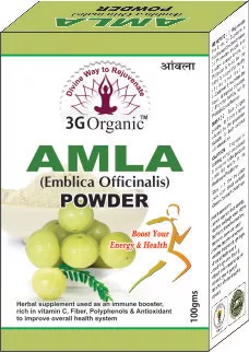 3G Organic Amla Powder (4 X 100gm)
