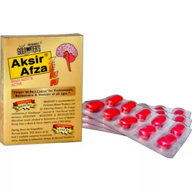 Goldwater Aksir Afza Zenn Tablets (2 X 3 Tablets)