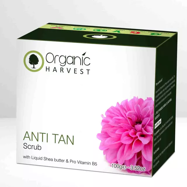 Organic Harvest Anti Tan Scrub (100gm)