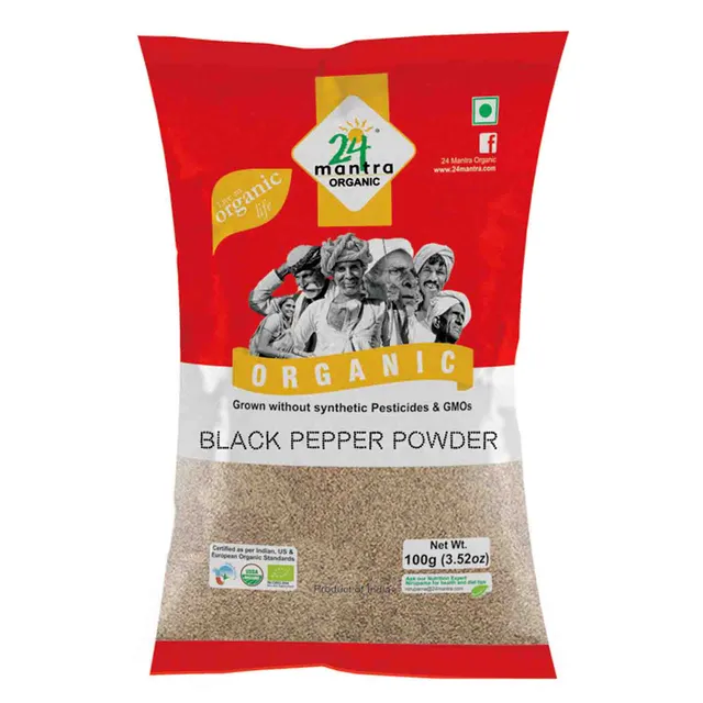 24 Mantra Organic Black Pepper Powder (100gm)